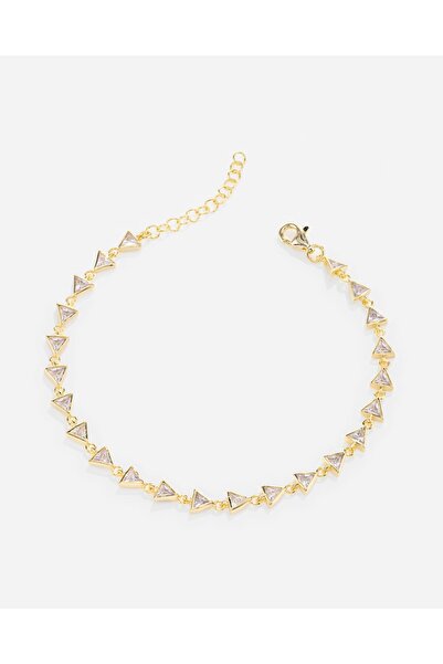 MEKS JEWELS Gümüş Üçgen Bileklik