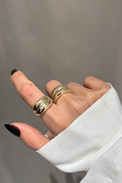 Lavian Accessories Gold Renk Bubble Ayarlanabilir Yüzük (ADET)