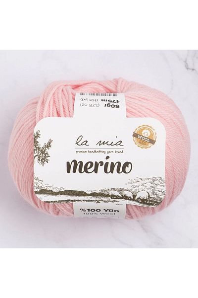 E BULURUM La Mia Merino Pink Hand Knitting Yarn - L040 - 33786