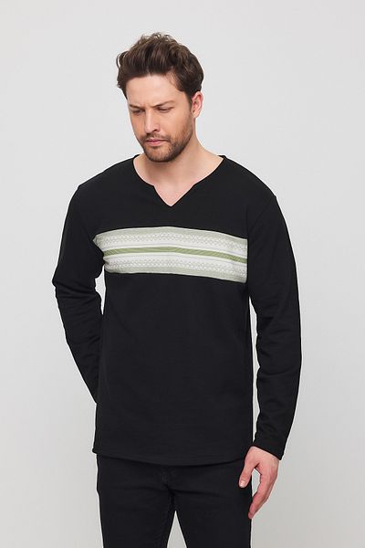 PELİTİSS Ethnic Pattern Detailed Long Sleeve Sweatshirt