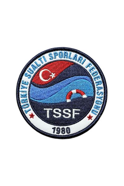 Ex Patch Turcia Sporturi Subacvatice 1980 Tssf Broderie Patch 9 Cm
