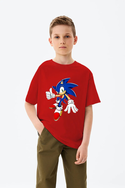 CRYSTALSHOP تي شيرت للأطفال بطبعة سونيك