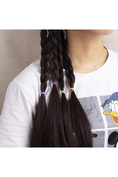 Transformacion Силіконові резинки для волосся Кольорові резинки для волосся Міні-еластичні резинки 400 штук Кольорові 720710