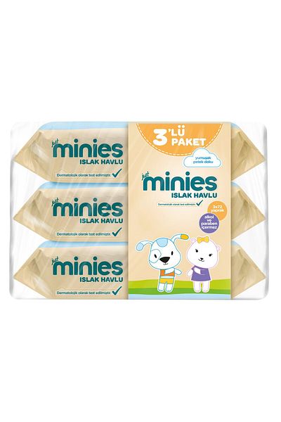 Minies Wet Towel 3X72