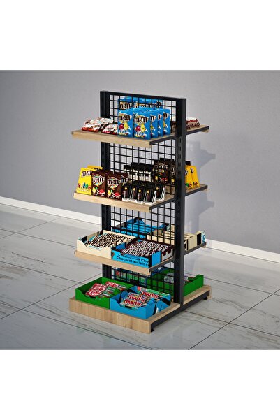 RAF MARKETİ RAFLI LÜX ORTA REYON, TELLİ RAFLI ORTA REYON 65*140