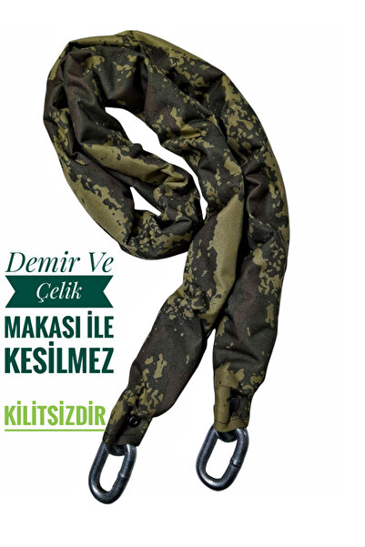 Vi Caro Strong Grade 16 mm 1 metre 80 cm Kesilmez motorsiklet Zincir Kilit Mo...