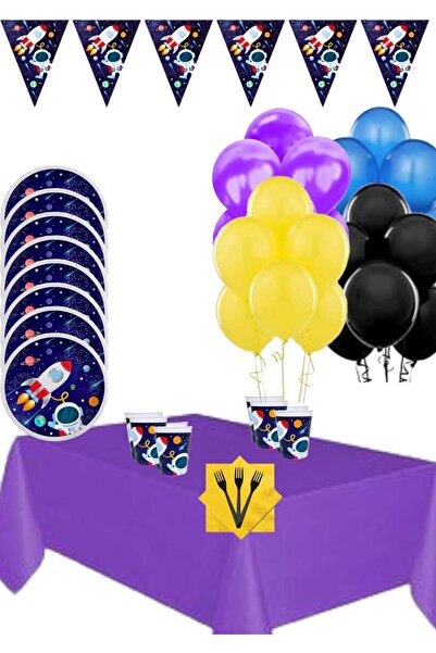 KOZMİK GALAKSİ Doğum Günü 32  Kişilik Parti Seti