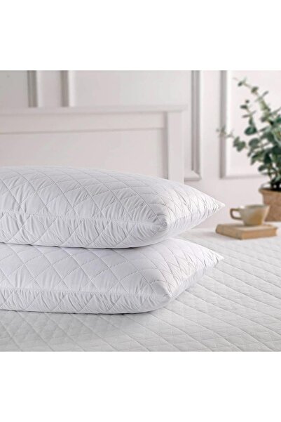 Genel Markalar 2 Adet Kapitoneli Fermuarlı Yastık Koruyucu Alez 50x70 cm