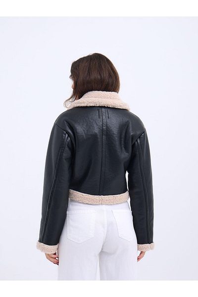 modaserdem 7232 leather jacket-black