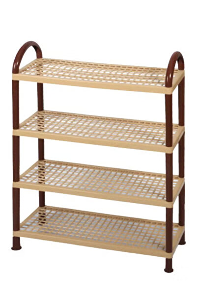 co arma 4 Tier Shoe Rack Organizer Beige