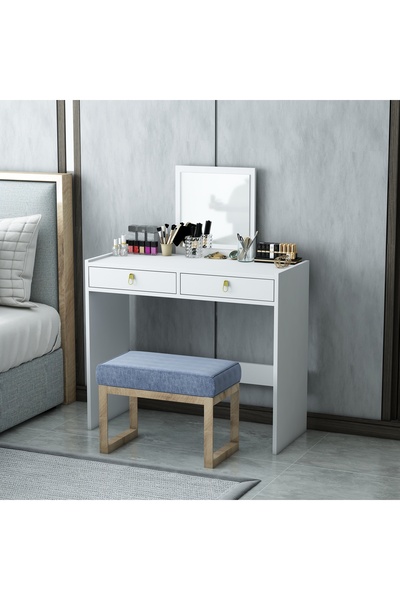 Home Mobiga Tuana Aynalı Çekmeceli Makyaj Masası
