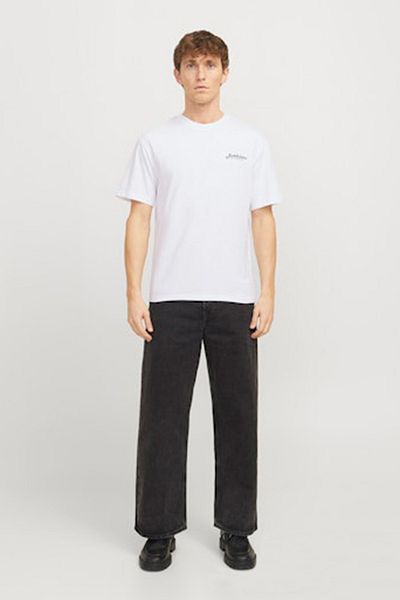 Jack & Jones 12275012 Jjbeau Tee Ss T-shirt με στρογγυλή λαιμόκοψη και σχέδιο στο μπροστινό μέρος