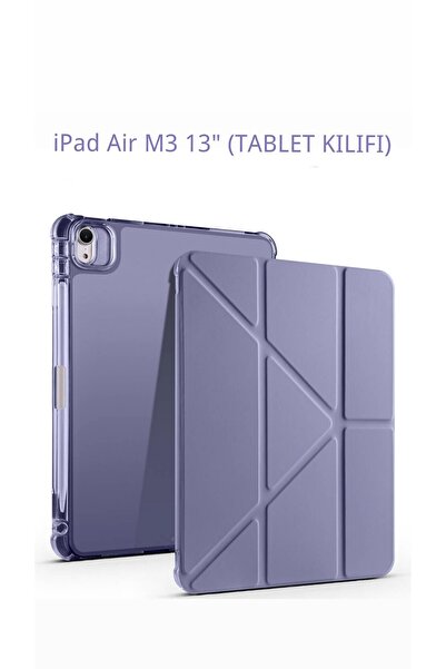 EHZ TEKNOLOJİ iPad Air 13'İNÇ M3 2025 Uyumlu Kalem Bölmeli Uyku Modlu Standlı...