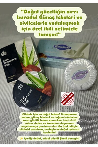 GanoExcel Gano Excel Transparan Sabun Şeffaf Sabun