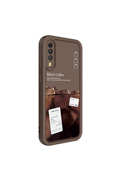 HTstore Galaxy Compatible A70 Case Camera Protected Printed Back Surface Zore Classy Cover