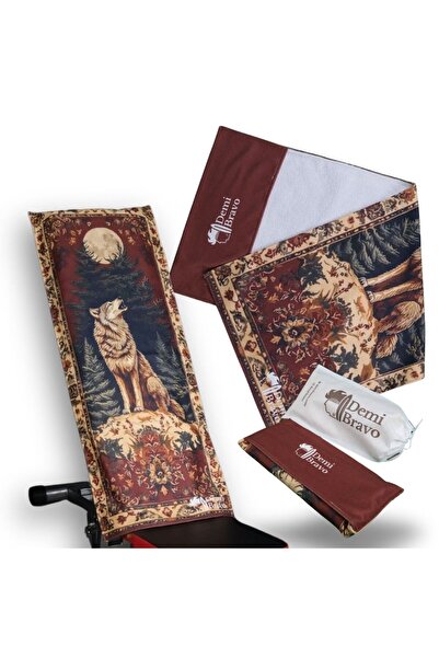 DEMİ BRAVO Özel Tasarım Cepli Pamuk Spor Havlusu - Kurtbay