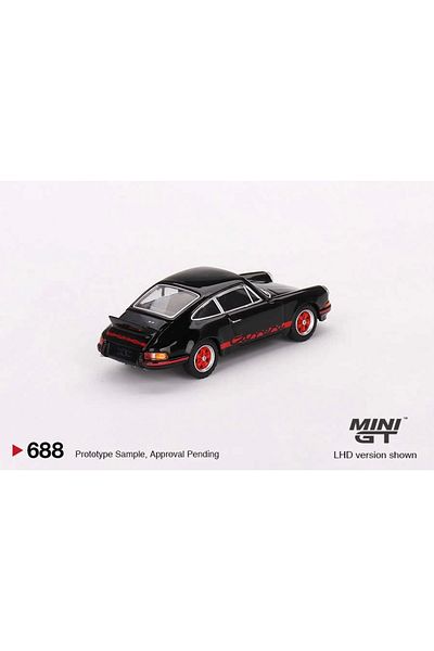 BigsToy ميني جي تي 1/64 بورش 911 RS 2.7 أسود مع طلاء أحمر MGT00688 Bigstoy
