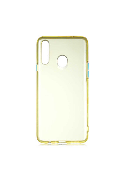 HTstore Galaxy Compatible A20S Case Zore Bistro Cover-Yellow