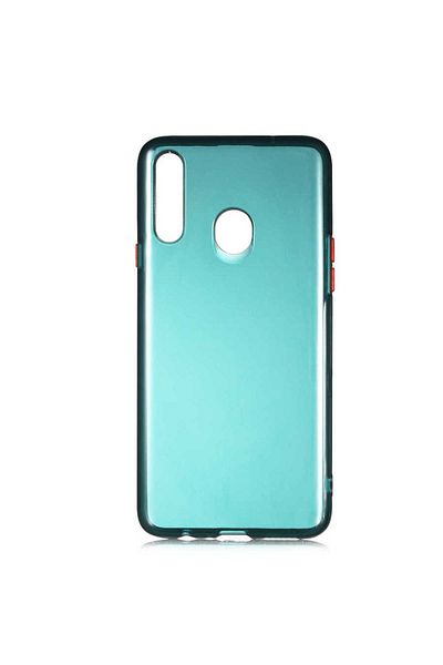 HTstore غطاء حماية Zore Bistro متوافق مع هاتف Galaxy A20S - أخضر داكن