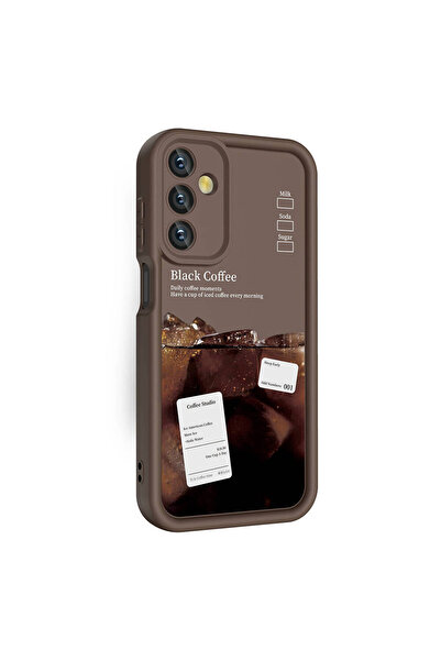 HTstore Galaxy Compatible A05S Case with Camera Protection Printed Back Surface Tough Classy Cover