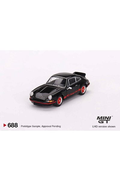 BigsToy ميني جي تي 1/64 بورش 911 RS 2.7 أسود مع طلاء أحمر MGT00688 Bigstoy