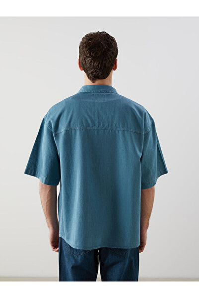 LC Waikiki LCW Jeans Rahat Kalıp Kısa Kollu Erkek Jean Gömlek