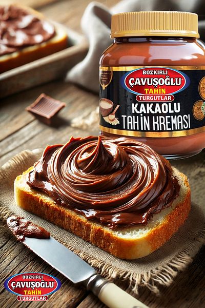 Bozkırlı Çavuşoğlu Çavuşoğlu Tahini Cream with Cocoa 330g