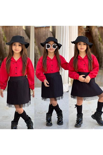 KOKOŞ BEBEK Set with Skirts Including Hat