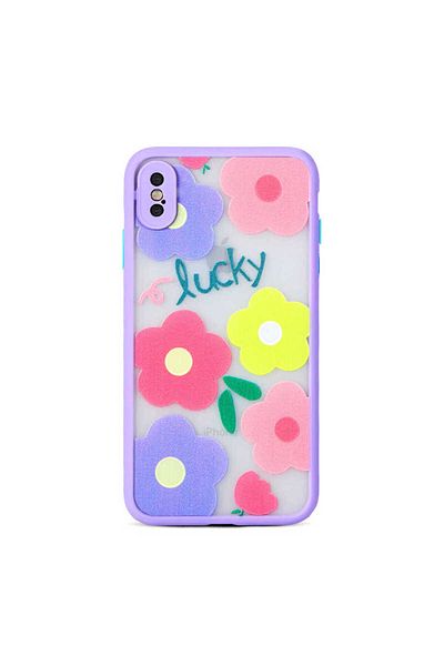 HTstore حافظة Zore Fily متوافقة مع iPhone XS Max 6.5 - أرجواني