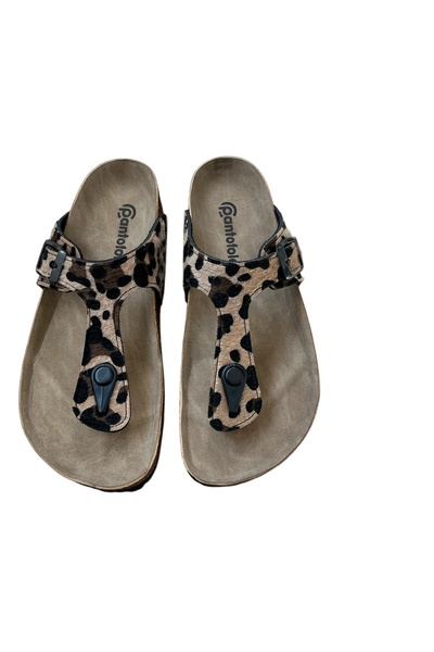 COMFORT OF PANTOFOLE Σαγιονάρες με σχέδιο λεοπάρ