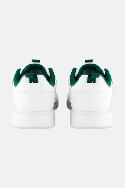 RBX Men Brand Logo Lace Up Running Shoes, White