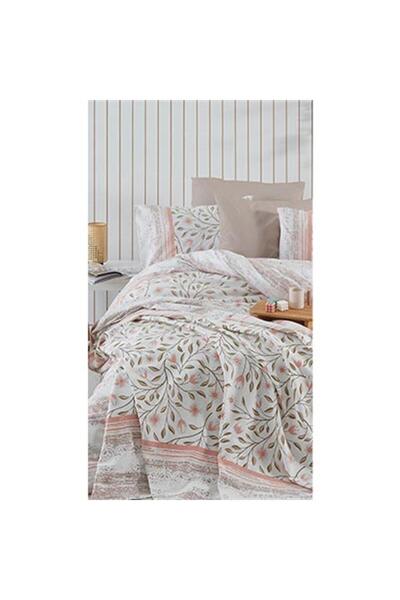 Cotton Life طقم غطاء لحاف مزدوج Astec وردي