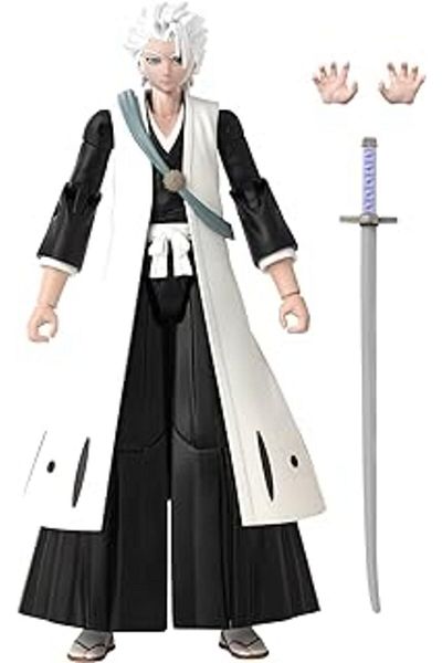 Filitask Bandai 16cm Toshiro Hitsugaya Posable Figure, Anime Heroes Bleach Series