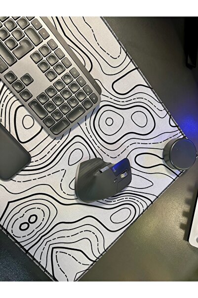 teknoservis 90 x 40 cm Desenli Dikişli Kaydırmaz Taban Speed Hızlı Yüzey Mous...