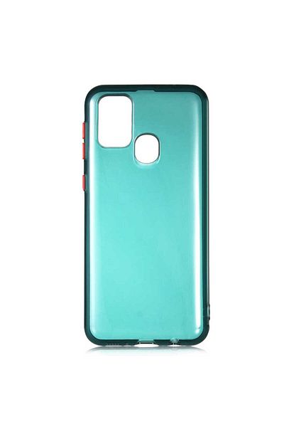 HTstore غطاء حماية Zore Bistro متوافق مع Galaxy M31 - أخضر داكن