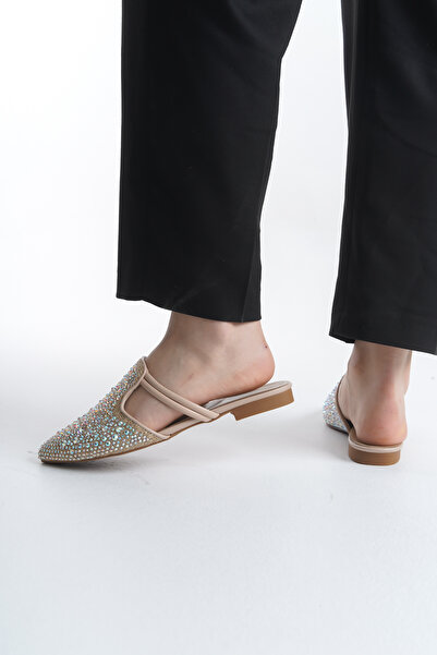 Liza Shoes Aryan Women's Linen Stone Slippers A003-K614