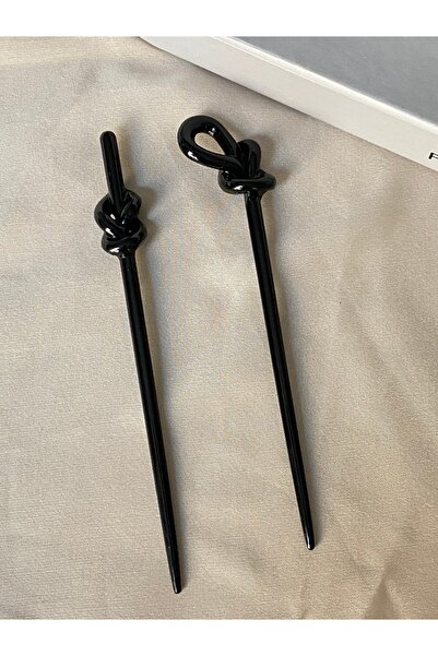 Twinssis Accessories Pachet de 2 bețișoare de păr în stil coreean strălucitor