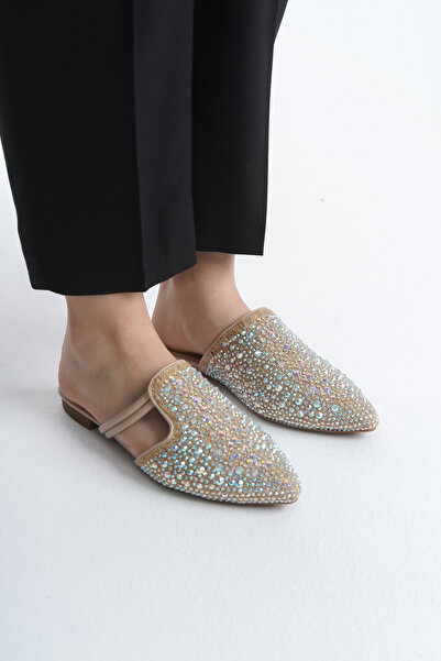 Liza Shoes Aryan Women's Linen Stone Slippers A003-K614