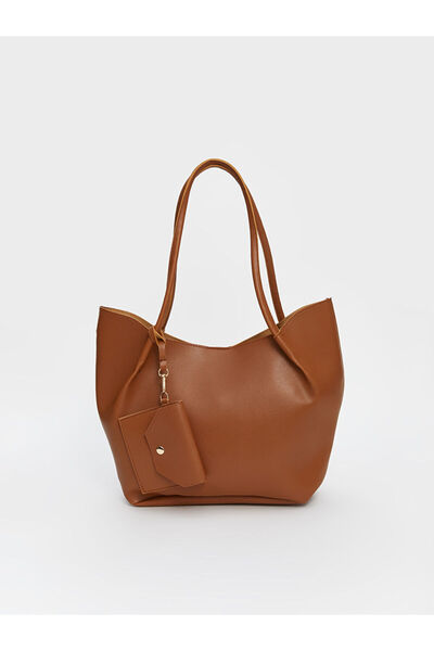 LC Waikiki Brown Leather Look Women's Shoulder Bag