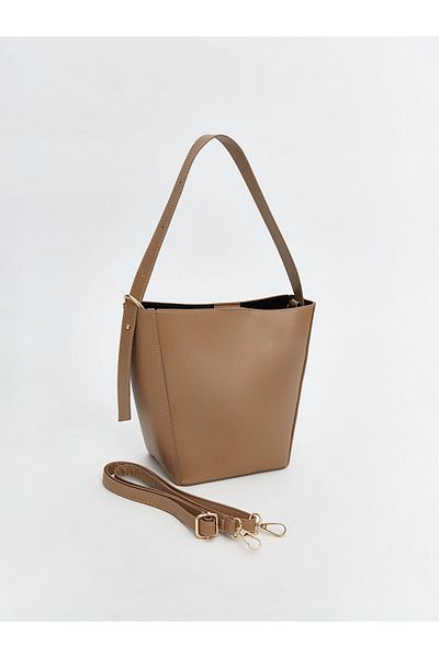 LC Waikiki New Season Δερμάτινη Γυναικεία Τσάντα ώμου με Αποσπώμενο λουράκι - S5KF03Z8