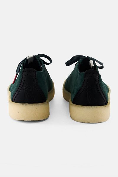 CLARKS Men Standard Fit Trek Cup Lace Up Casual Shoes, Dark Green