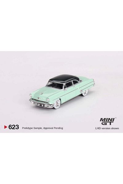 mini gt 1/64 Lincoln Capri 1954 Parklane Green / Bloomfield Green Mgt00623