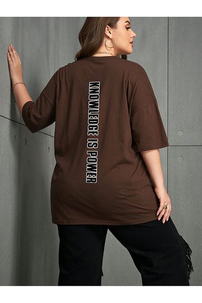 uyguntarz Μπλουζάκι Unisex Knowledge is Power Printed Design