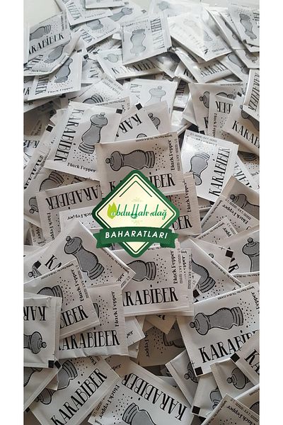 ABDULLAH DAĞ Disposable Ground Pepper from Hatay Local 0.5 Gr 1000 Pieces
