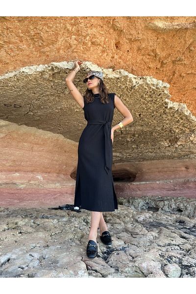 Modayakamoz Φόρεμα Pamela Belted με βαμβακερή επένδυση