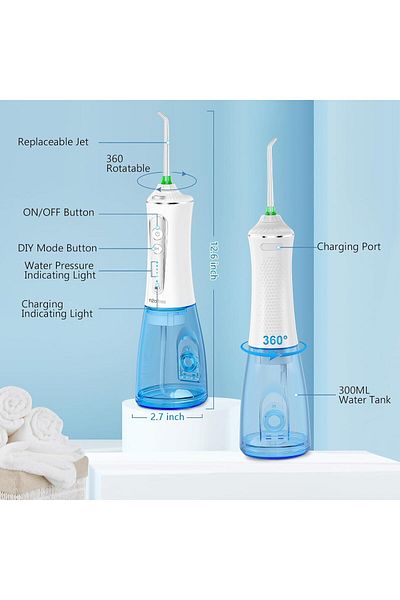 h2ofloss 2025 upgraded whitening water floss IPX7 waterproof