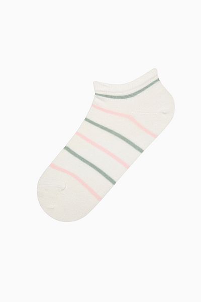 Penti Pastellfarbene rosa-weiße 5-teilige Booties-Socken