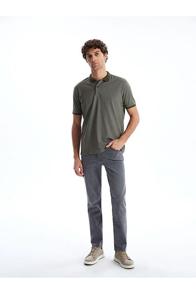 LC Waikiki Νέα σεζόν Polo Collar Short Sleeve Pique Ανδρικό Tisort - S5K252Z8