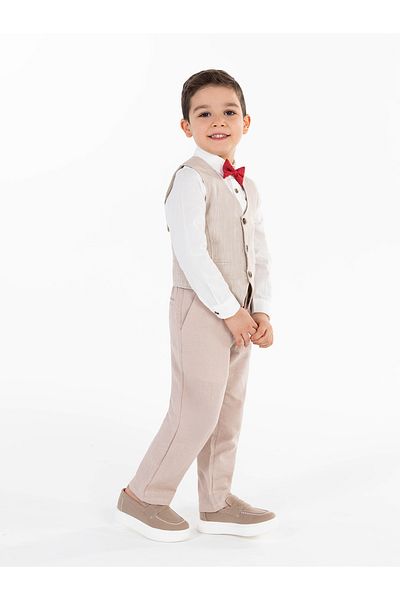 Civil Boys 2-5 Years Boy Beige Trousers