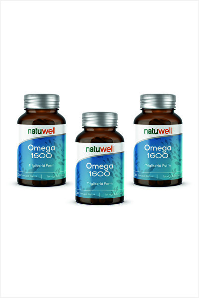 Natuwell 3'lü Omega-3 1600 Balık Yagı 30 Kapsul
